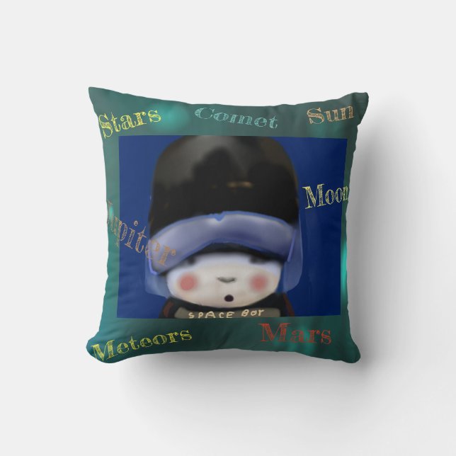 Amazing Space Throw Pillow (Front)