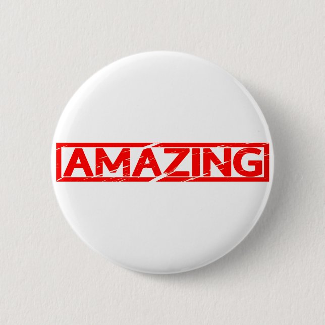 Amazing Stamp 2 Inch Round Button (Front)