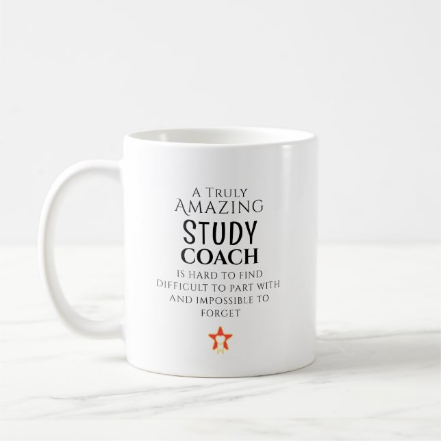 Amazing Study Coach Hard To Find Personalized  Coffee Mug (Left)