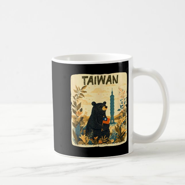 Amazing Taiwan Graphic In Nature With Cute Bear  Coffee Mug (Right)