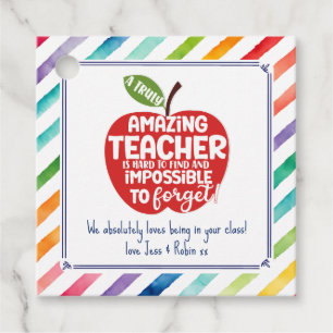 Amazing Teacher Appreciation Gift Tag