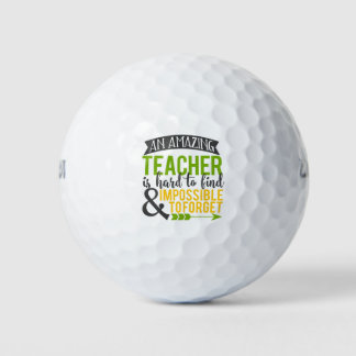 Amazing Teacher Appreciation Golf Balls