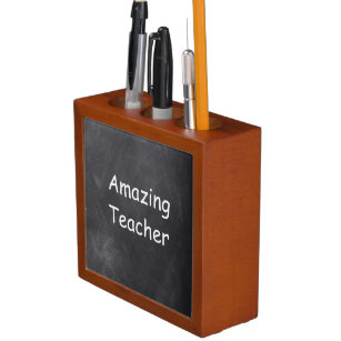 Amazing Teacher Chalkboard Design Gift Idea Desk Organizer