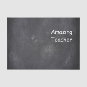 Amazing Teacher Chalkboard Design Gift Idea Tissue Paper