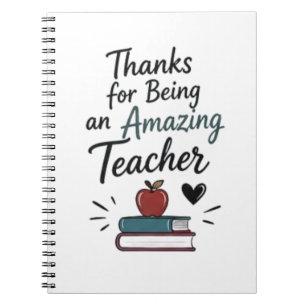 Amazing Teacher Thank You  Notebook