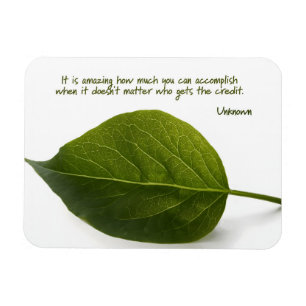 "Amazing Teamwork" Inspirational Quote Flexible Magnet