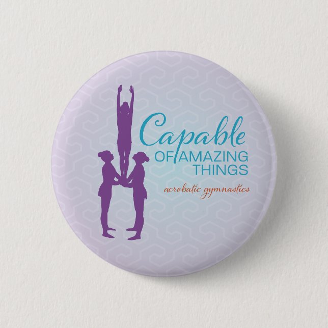Amazing Things - Acrobatic Gymnastics Button (Front)