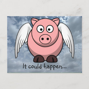Amazing things happen in life everyday postcard