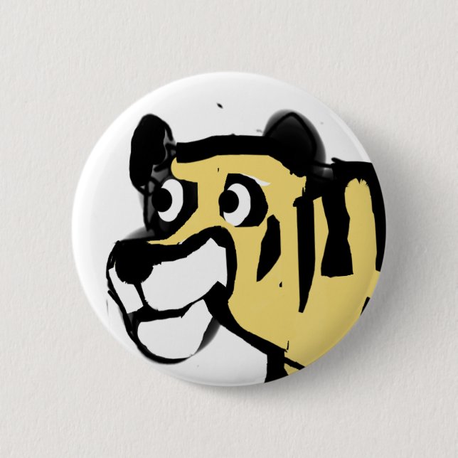 Amazing Tiger  2 Inch Round Button (Front)