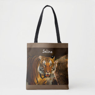 Amazing Tiger picture Tote Bag