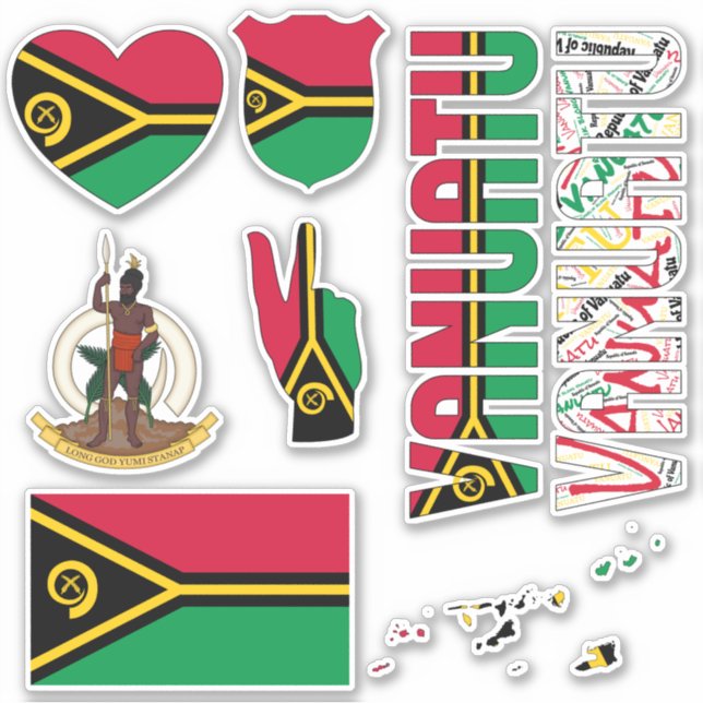 Amazing Vanuatu Shapes National Symbols (Front)