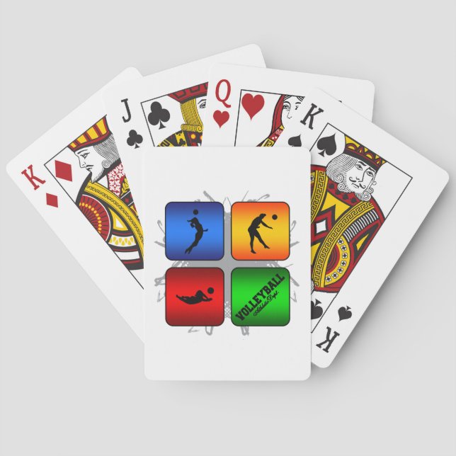 Amazing Volleyball Urban Style Playing Cards (Back)