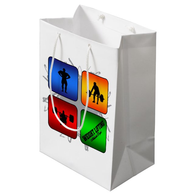 Amazing Weight Lifting Urban Style Medium Gift Bag (Front Angled)