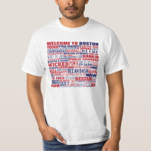 Amazing Welcome to Boston 'Wordle' T-Shirt