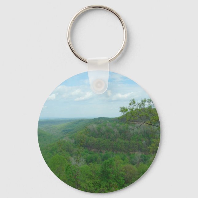 Amazing West Virginia Mountain View Keychain (Front)