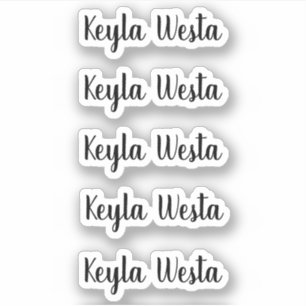 Amazing whimsical script personalized name
