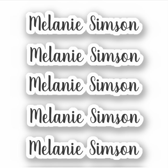 Amazing whimsical script personalized name (Front)