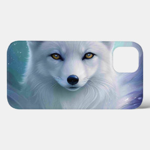 Amazing White Snow Fox on Icy Land iPhone 13 Case