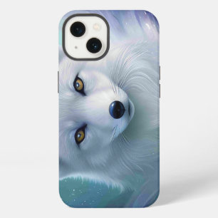 Amazing White Snow Fox on Icy Land iPhone 13 Case