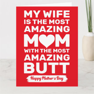 Amazing Wife Amazing Butt, Wife Gift For Her Card