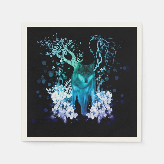 Amazing wolf napkin (Front)