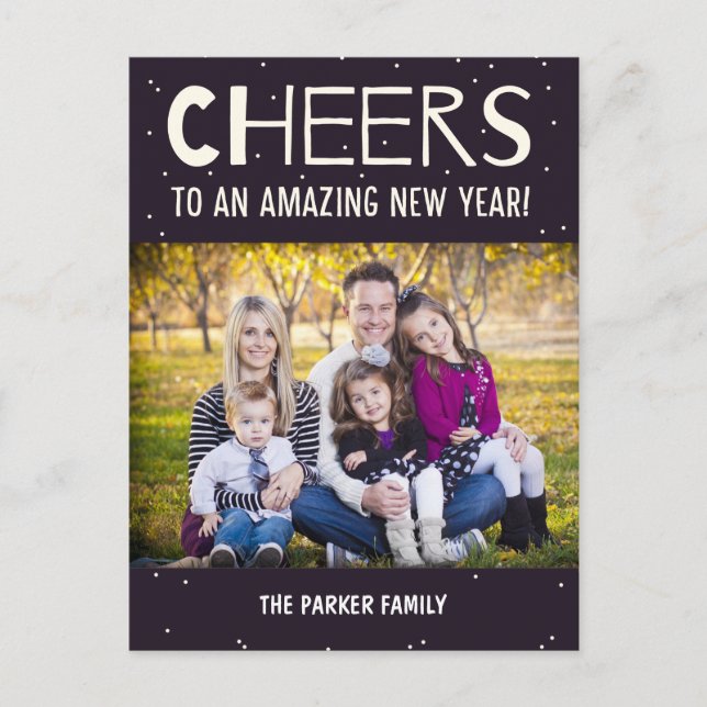 Amazing Year New Year Photo Card Postcard (Front)