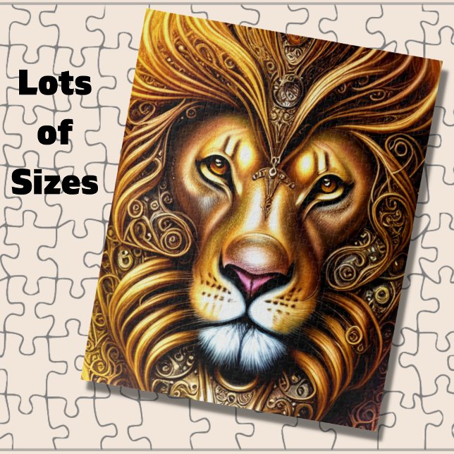 Amazingly Beautiful Golden Lion  Jigsaw Puzzle (Creator Uploaded)
