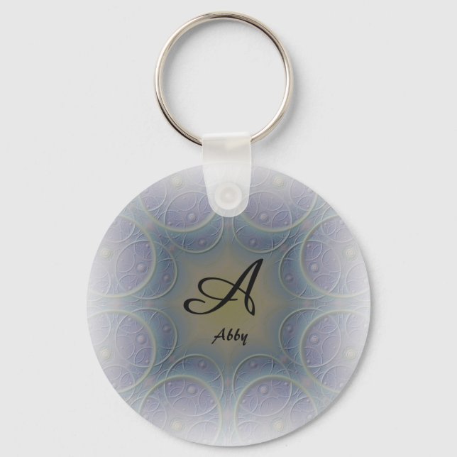Amazone A Font Monogram Keychain (Front)