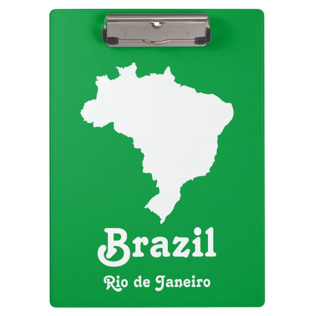 Amazonian Green Festive Brazil at Emporio Moffa Clipboard (Front)