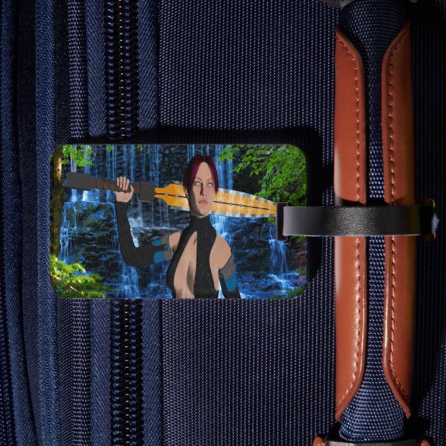 Amazonian Woman Luggage Tag (Back Insitu 2)