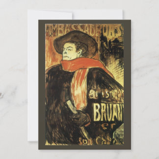 Ambassadeurs, Aristide Bruant by Toulouse Lautrec