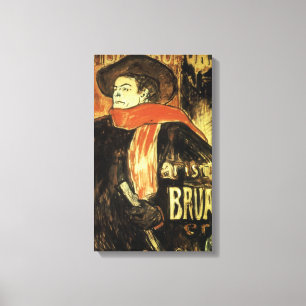 Ambassadeurs, Aristide Bruant by Toulouse Lautrec Canvas Print