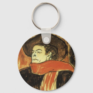 Ambassadeurs, Aristide Bruant by Toulouse Lautrec Keychain
