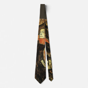 Ambassadeurs, Aristide Bruant by Toulouse Lautrec Tie