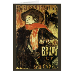 Ambassadeurs, Aristide Bruant par Toulouse Lautrec