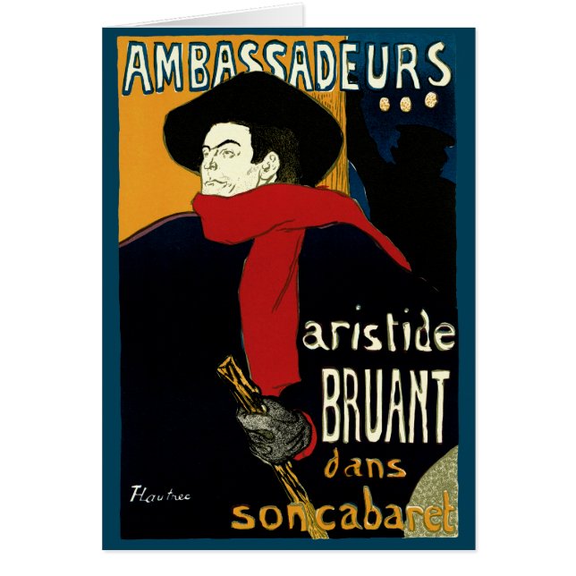 Ambassadeurs Art Nouveau vintage, Toulouse Lautrec (Devant)