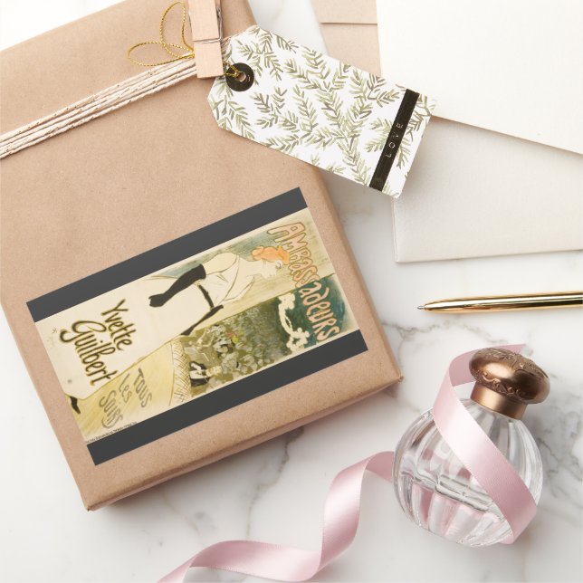 Ambassadeurs Yvette Guilbert by Theophile Steinlen Sticker (Gifting)