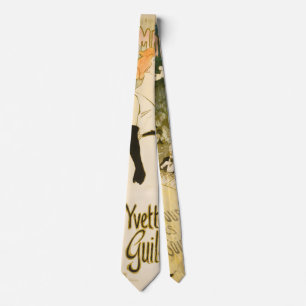 Ambassadeurs Yvette Guilbert by Theophile Steinlen Tie