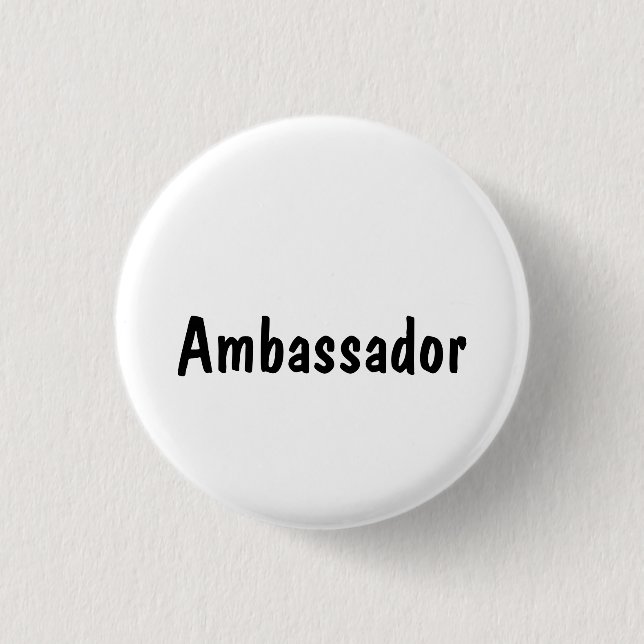 Ambassador 1 Inch Round Button (Front)