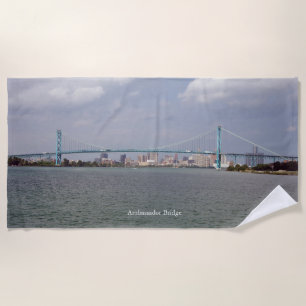 Ambassador Bridge beach towel