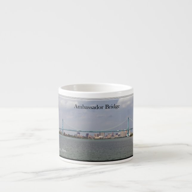 Ambassador Bridge espresso mug (Front)