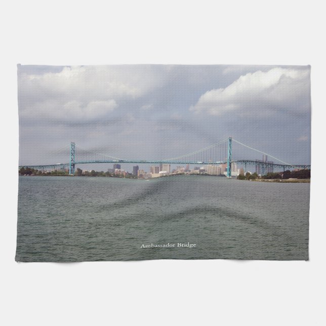 Ambassador Bridge kitchen towel (Horizontal)