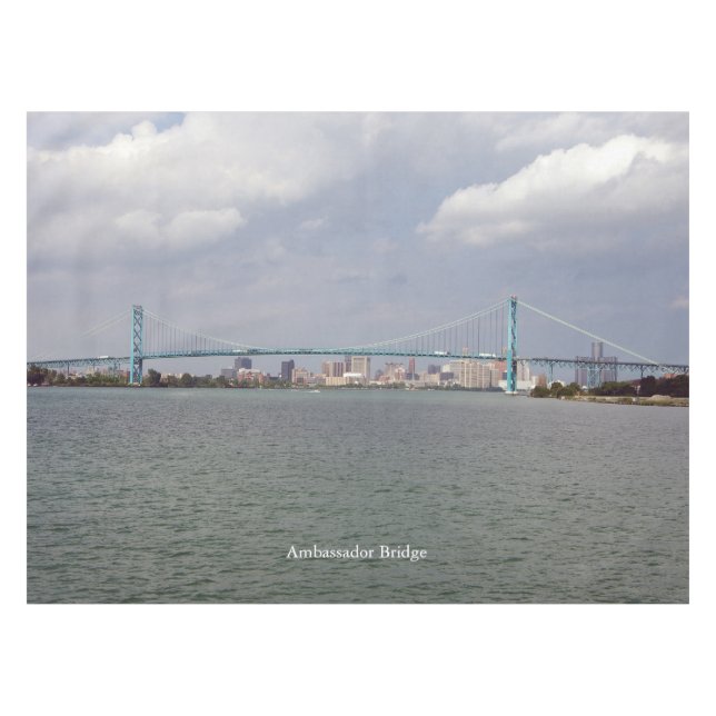 Ambassador Bridge table cloth (Front (Horizontal))