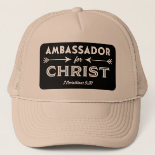 Ambassador for Christ Scripture Slogan Trucker Hat