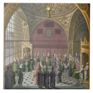 Ambassadors in the Audience Hall of the Grand Vizi Tile