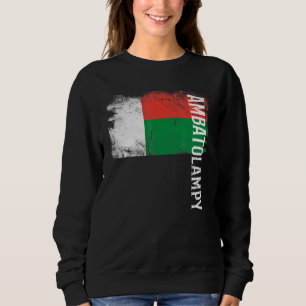 Ambatolampy Madagascar Flag For Malagasy Men Women Sweatshirt