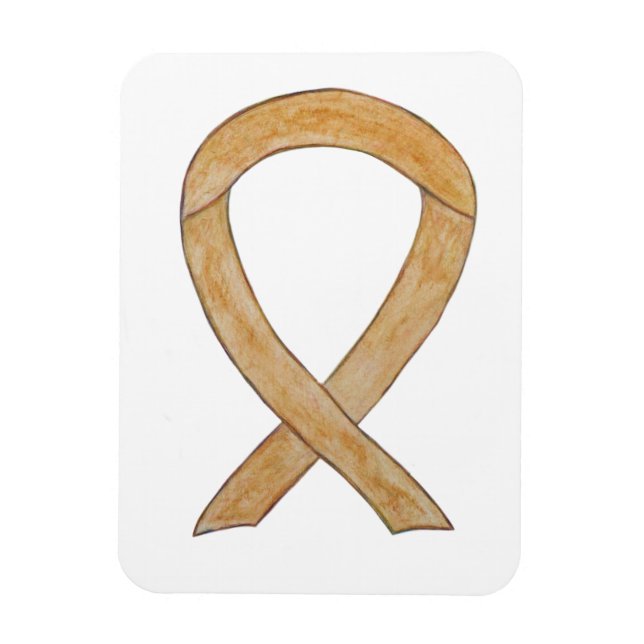 Amber Awareness Ribbon Angel Art Magnets (Vertical)