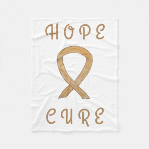 Amber Awareness Ribbon Angel Cancer Chemo Blankets