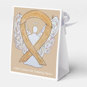 Amber Awareness Ribbon Angel Party Favour Box