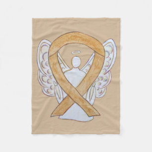 Amber Awareness Ribbon Angel Soft Blanket